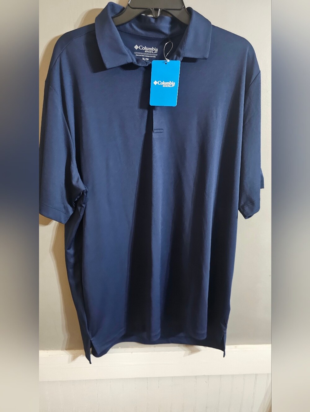 Columbia Navy Blue Men's Short Sleeve Polo